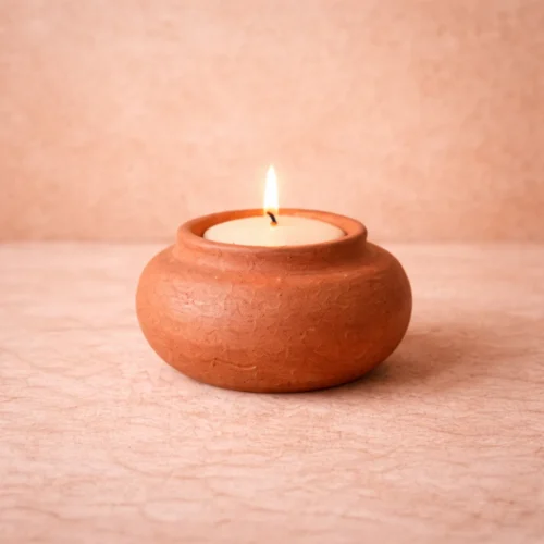 Mrda Clay Candle Holder